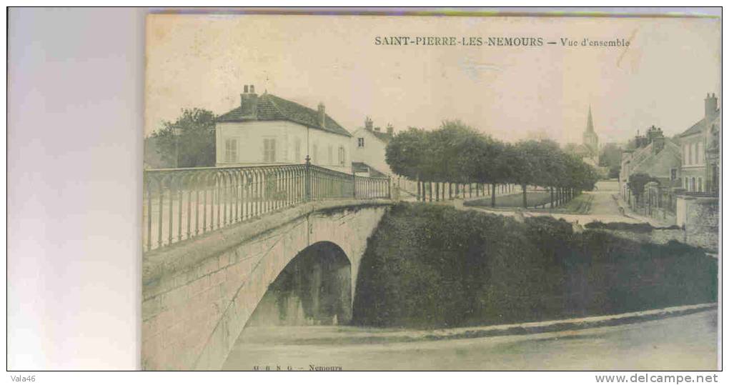 SAINT PIERRE LES NEMOURS     SEINE ET  MARNE  -  VUE DLE CHATEAU  DES FOSSES - Saint Pierre Les Nemours