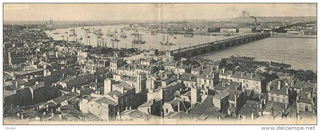 Gironde : Réf : A -12-692 : Carte Panoramique  Bordeaux - Bordeaux