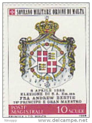 SMOM-1988 Arms Of Fra´ Andrew Bertie 283 MNH - Sovrano Militare Ordine Di Malta