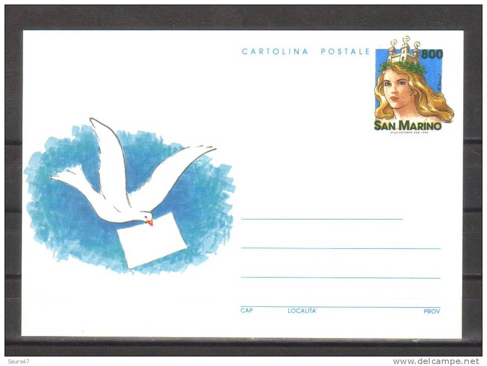 K041 San Marino 1998 - C. P. Augurali, Colomba  -  Nuovo - Entiers Postaux