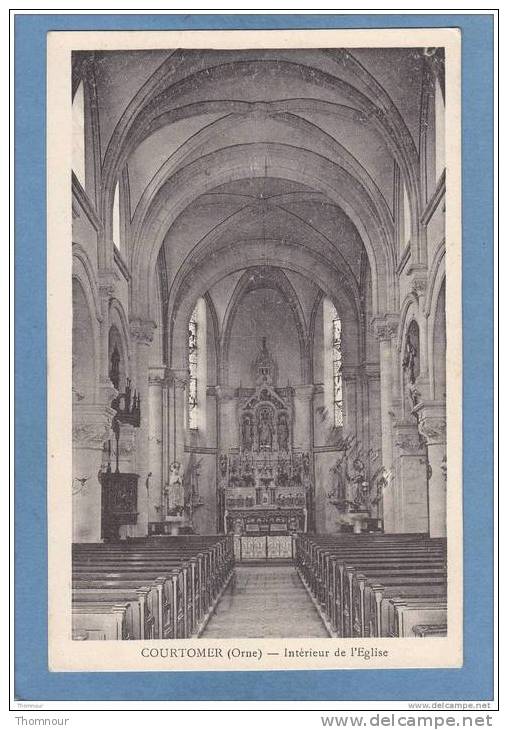 61  -  COURTOMER  -  Intérieur De L´ Eglise  -  BELLE CARTE  - - Courtomer