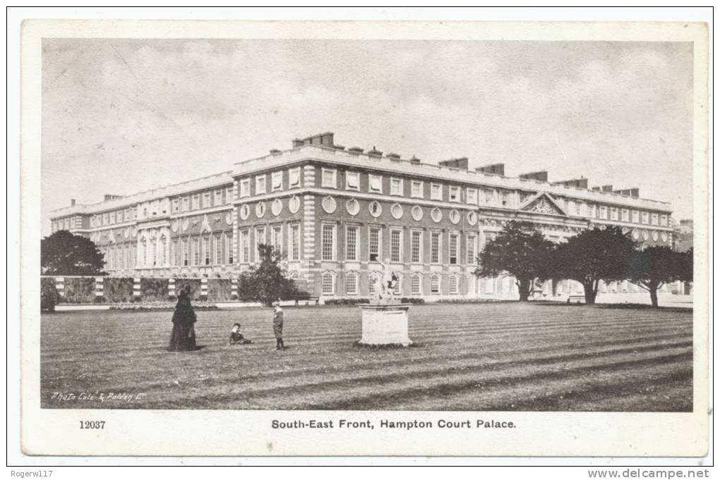 South-East Front, Hampton Court, 1924 Postcard - Middlesex