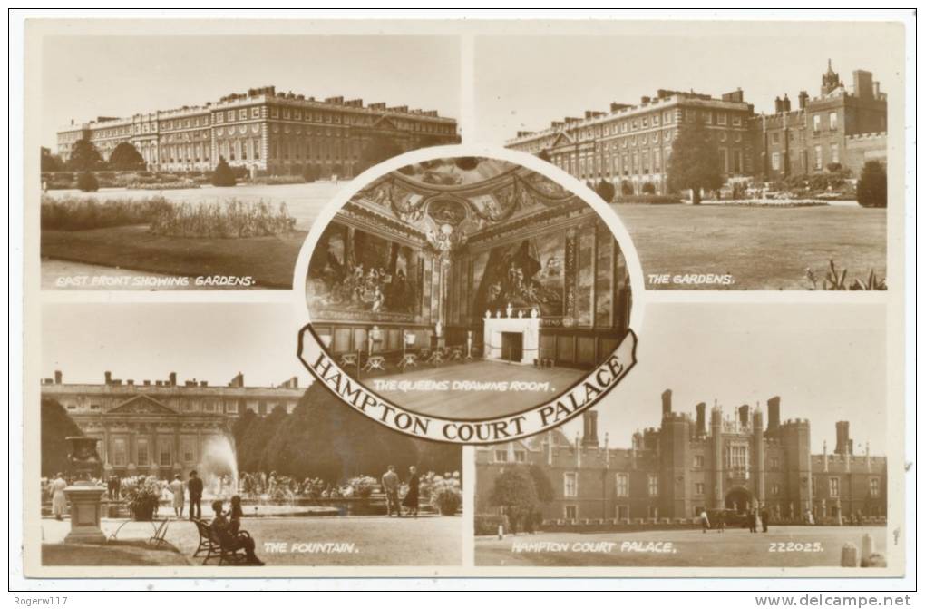 Hampton Court Palace, Multiview Postcard - Middlesex