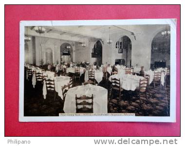 Maryland > Hagerstown   Main Dining Room Hotel Alexander  1937 Cancel-------       -  Ref 383 - Hagerstown