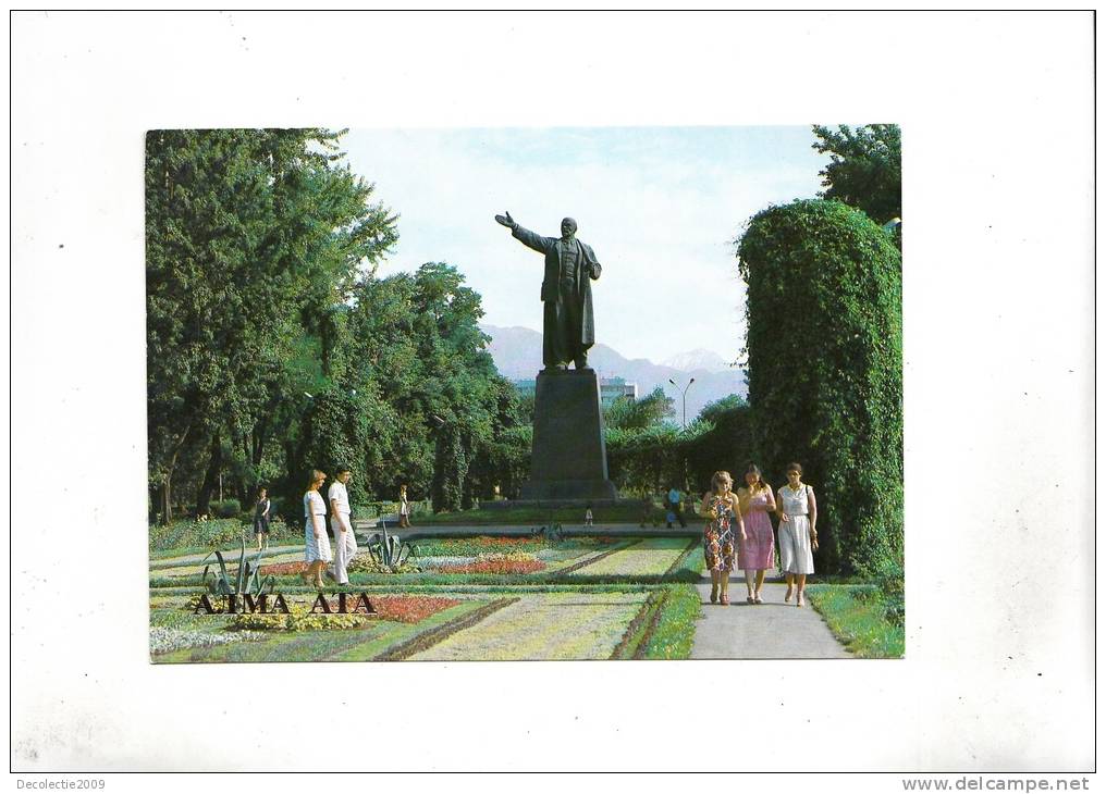 ZS17287 Monument To Lenin  Alma Ata Not Used Good Shape - Kasachstan