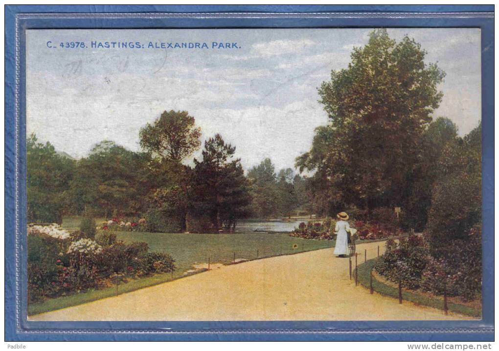 Carte Postale Angleterre Hastings  Alexandra Park  Trés Beau Plan - Hastings