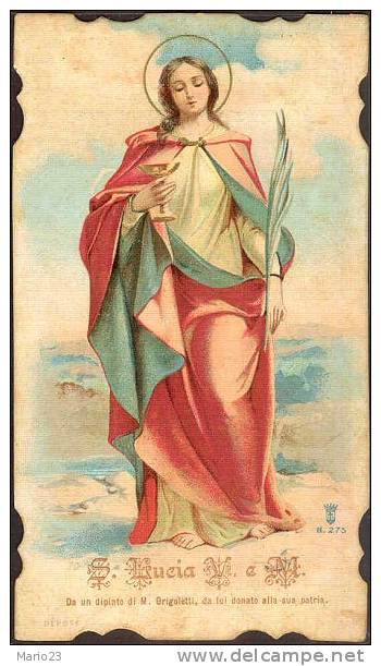 Santino - Holy Card - Santa Lucia Vergine E Martire - Santini