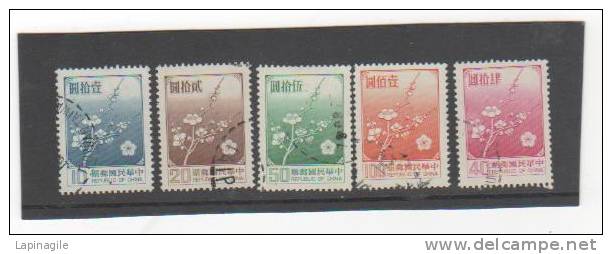 TAIWAN 1979 Yvert N° 1237 à 1240+ 1552 Oblitéré - Usados
