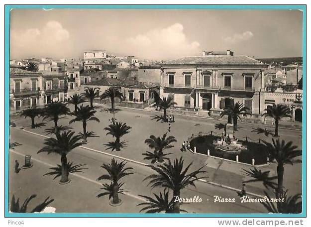 POZZALLO PIAZZA RIMEMBRANZE CARTOLINA FORMATO GRANDE VIAGGIATA - Ragusa