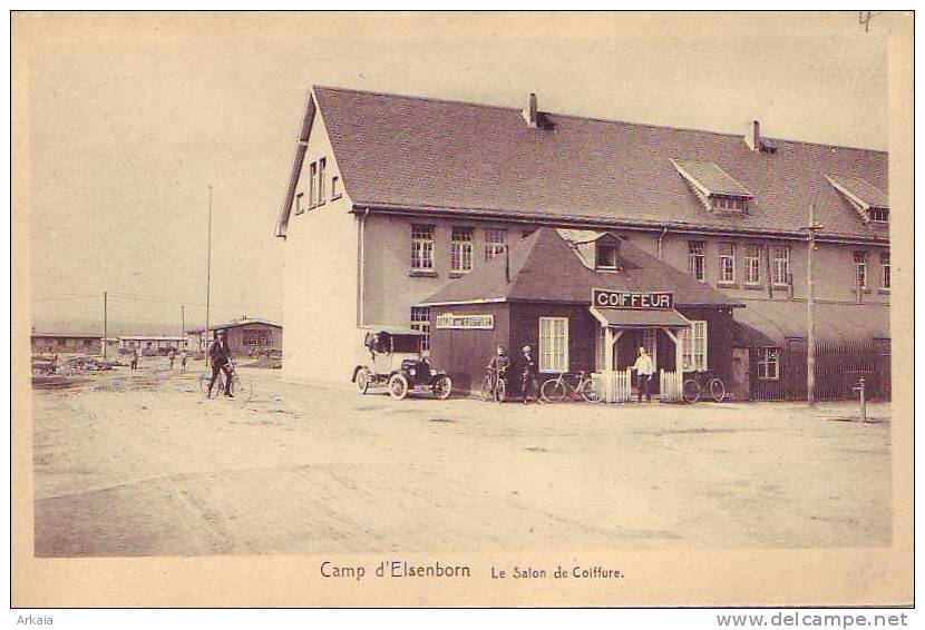 CAMPS D'ELSENBORN = Le Salon De Coiffure - Carte Animée (vierge) - Elsenborn (Kamp)