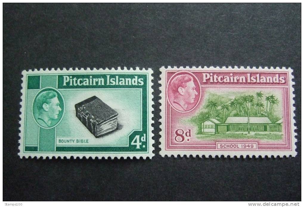 PITCAIRN ISLANDS    1940   YVERT  1/8  +  17/18   MNH**       (012706-075) - Pitcairn Islands