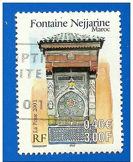 Année 2001 - Timbre Oblitéré N° 3441 Y&T (6) - Used Stamps