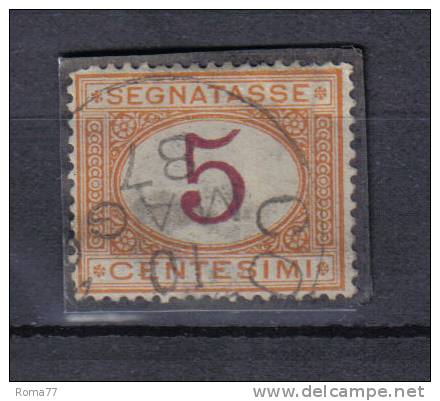 R591 - REGNO 1870 , Segnatasse Il 5 Cent N. 5 Con Annullo Originale. - Taxe