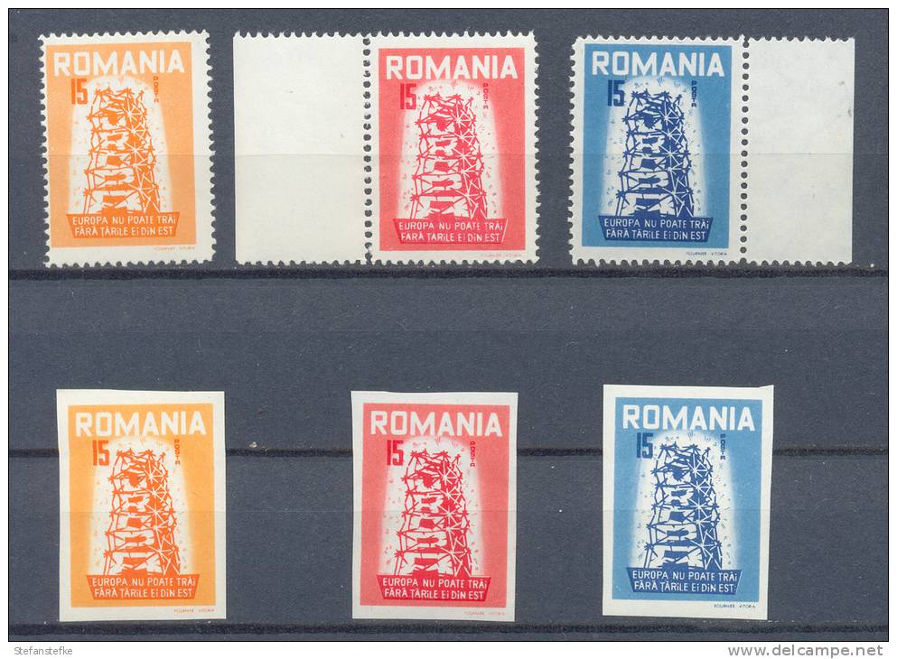 Romania Nr :  Europa Exile ** MNH (zie Scan) - 1956