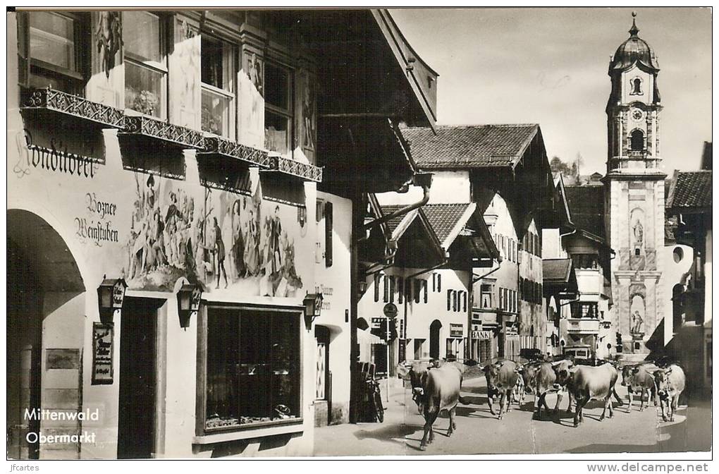 Etr - Allemagne - MITTENWALD - Obermarkt - Semi Moderne Petit Format - Mittenwald