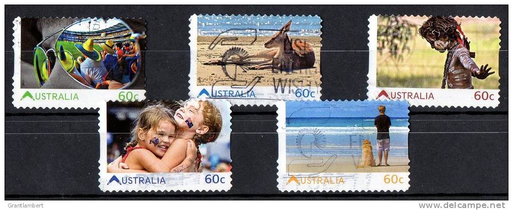 Australia 2011 Living Australia 60c Set Of 5 Self-adhesives Used - Gebraucht