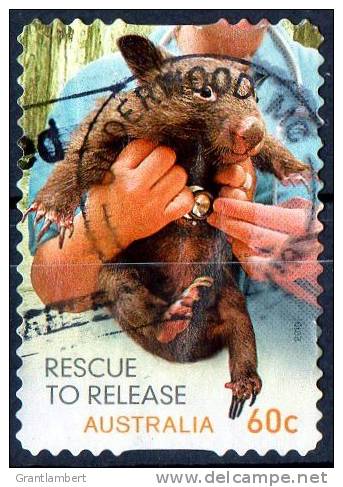 Australia 2010 Wildlife Caring - Rescue To Release 60c Wombat Self-adhesive Used - - Gebraucht