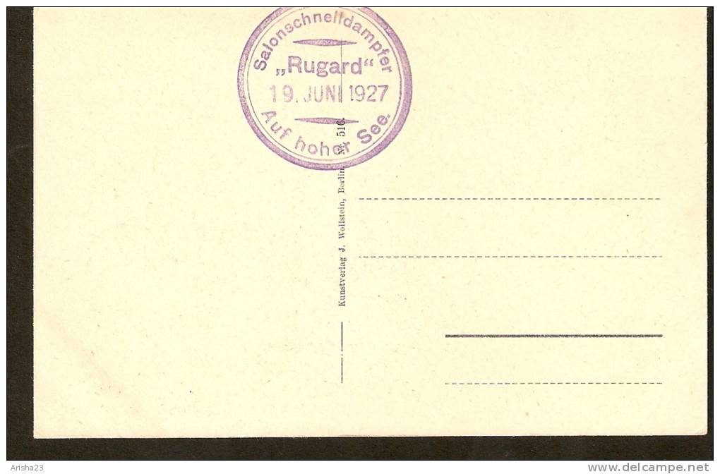 440. Germany, Insel Rugen - Wissower Klinken - Stempel 19 Jun 1927 - J. Wollstein - Rügen