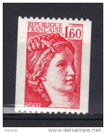 E.392  - N° 2158   , ** ,  N° ROUGE   COTE   2.00 €,          A REGARDER - Coil Stamps