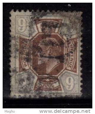 Great Britain Used 1902, Edward, 9d (Cond., Marginal Paper Thin On Top Side) - Used Stamps