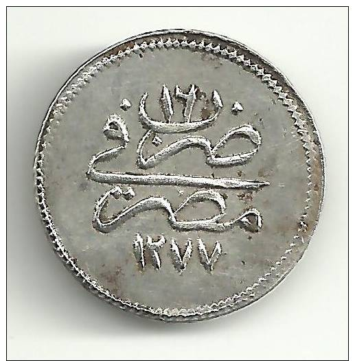 Egypt Qirsh 1277/16 Silver - Egypte