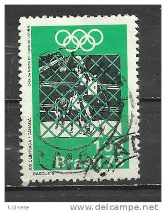 BRAZIL 1976 - OLYMPIC GAMES 1.00 - USED OBLITERE GESTEMPELT - Ete 1976: Montréal