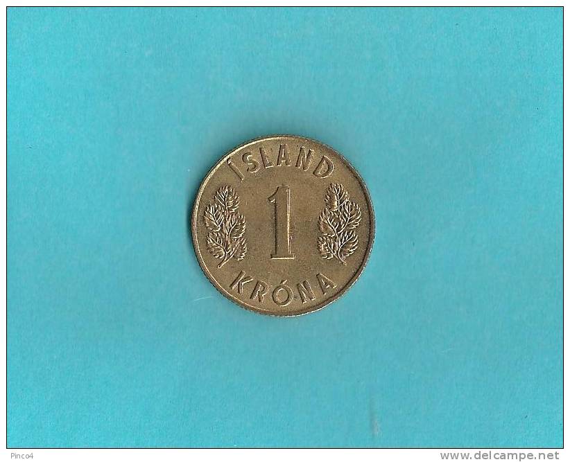 ISLANDA - ICELAND -  1 KRONA 1975 - Iceland