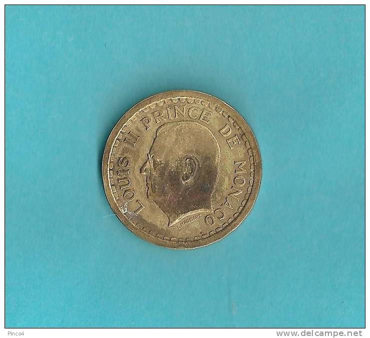 MONACO 2 FRANCS ALUMINIUM - BRONZE1945 - 1960-2001 New Francs