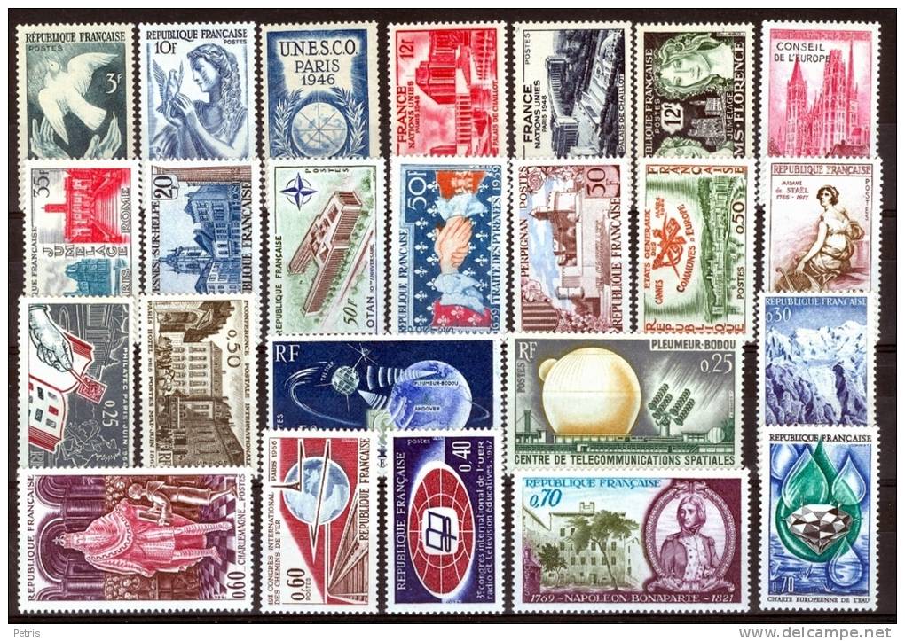 Francia Lotto 24 Francobolli Nuovi Varie Annate MNH - Lot. 277 - Collections