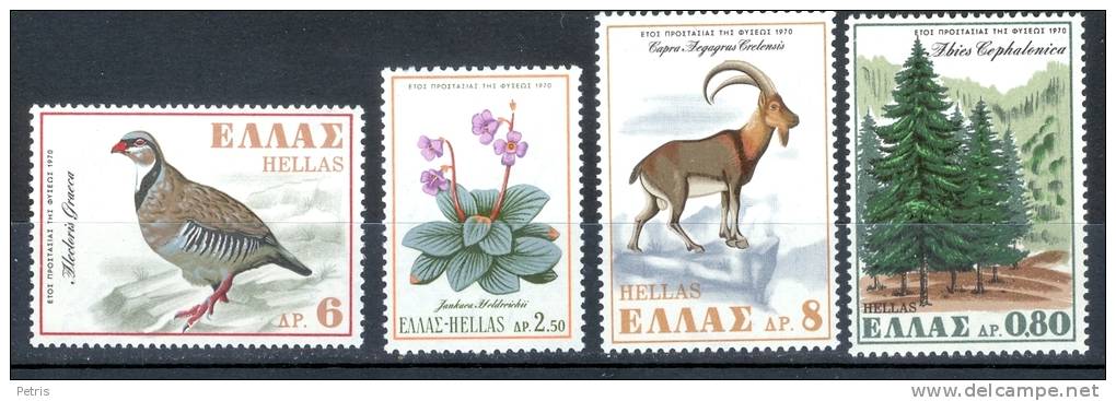 Grecia 1970 Salvaguardia Della Natura MNH - Lot. 279 - Unused Stamps