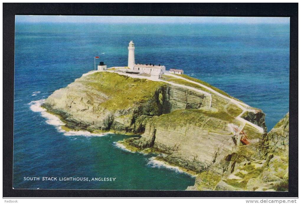 RB 821 - J. Salmon Postcard - South Stack Lighthouse Anglesey Wales - Anglesey