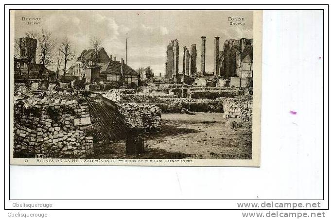 62 BETHUNE RUINE DE LA RUE SADI CARNOT N ° 5 RESTES DE L EGLISE - Bethune