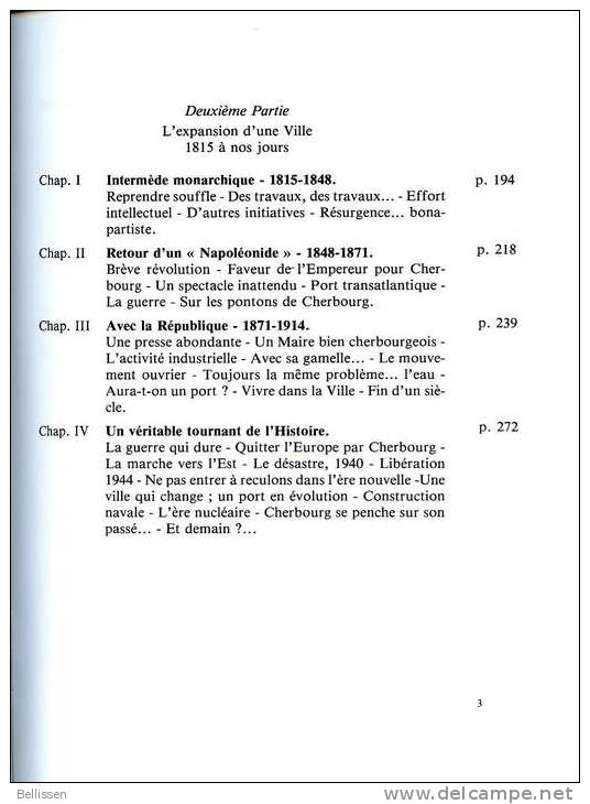 Cherbourg et son histoire en 2 tomes, par Guy LETOURNEUR, Ed. La Dépêche, 1985,  Basse-Normandie