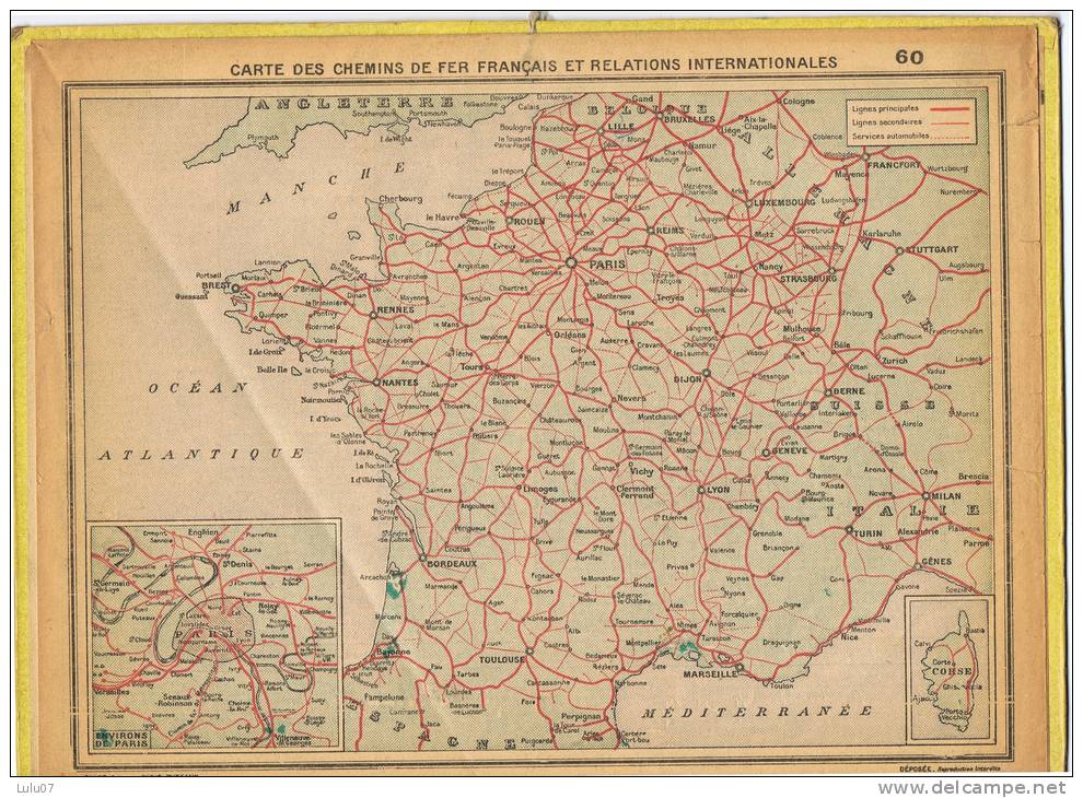 Calendrier  1955      Nord    Heures Des Marées  Dunkerque  . Carte Des Chemins De Fer - Grand Format : 1941-60