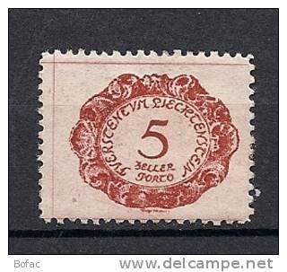 TA 1    (*)  Y  &  T   (timbre Taxe)   "LIECHTENSTEIN"  53/01 - Impuesto