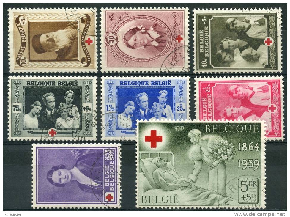 Belgique (1939) N 496 à 503 (o) - Gebraucht