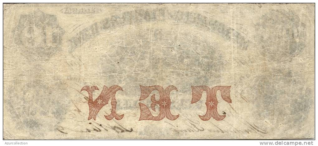 10 DOLLARS . MERCHANTS PLANTERS BANK . 1856 - Georgia