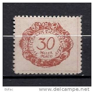 TA 6    (*)  Y  &amp;  T   (timbre Taxe)   "LIECHTENSTEIN" - Postage Due