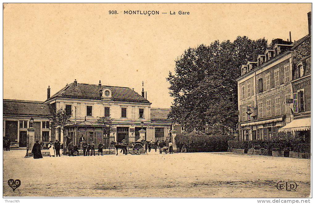 Eld éditeur.MONTLUCON LA GARE. ANIMATION. - Montlucon