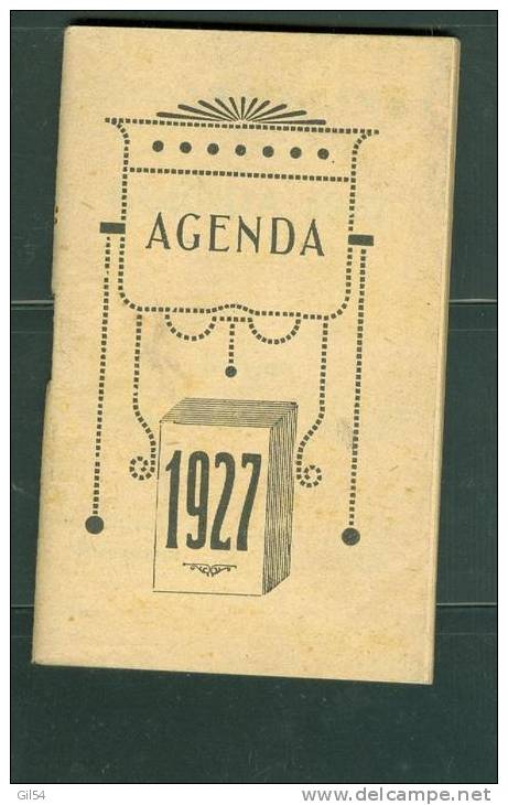 Agenda Et Calendrier De 1927   - Ae99 - Petit Format : 1921-40