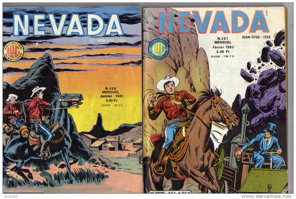 Lot De Deux Numéros "NEVADA" /// Numéros 450 Et 451  ---janvier Et Février 1985--- - Nevada