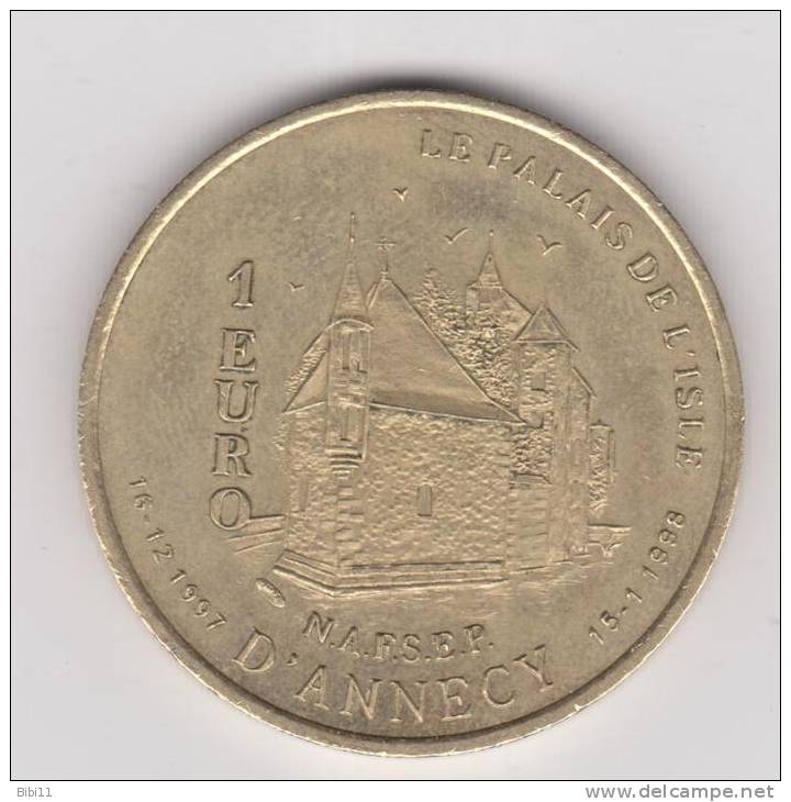 1 EURO TEMPORAIRE 1998 DE LA VILLE D&acute; ANNECY - France