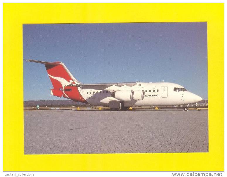 POSTCARD AIRPLANE BAE-146 QANTAS AIRLINK AUSTRALIA AIRPLANES AIRCRAFTS AVIONS - 1946-....: Moderne