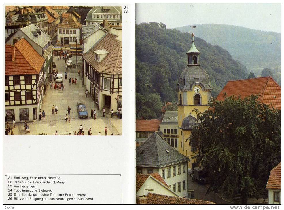 Historische Ansichten Von Suhl 1986 Neu 10€ Brockhaus-Souvenir Für Sammler Liebhaber Many Color-pictures Of Germany - Suhl