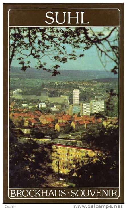 Historische Ansichten Von Suhl 1986 Neu 10€ Brockhaus-Souvenir Für Sammler Liebhaber Many Color-pictures Of Germany - Suhl