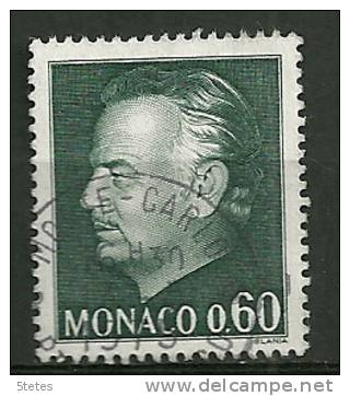 Monaco Oblitéré . Y & T N° 992 " Rainier " - Oblitérés