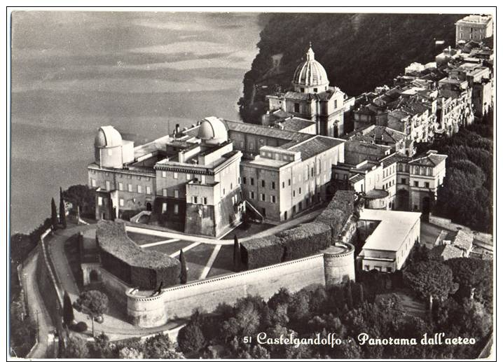 Anni ´50, Castelgandolfo (Roma) - Panorama Dall´aereo / 1950´s, Italy, Lazio, Castelgandolfo - View From Airplane - Altri & Non Classificati