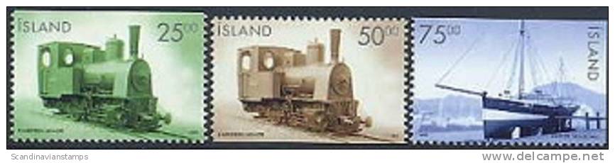 IJsland 1999 Trein En Schip Serie PF-MNH - Autres & Non Classés