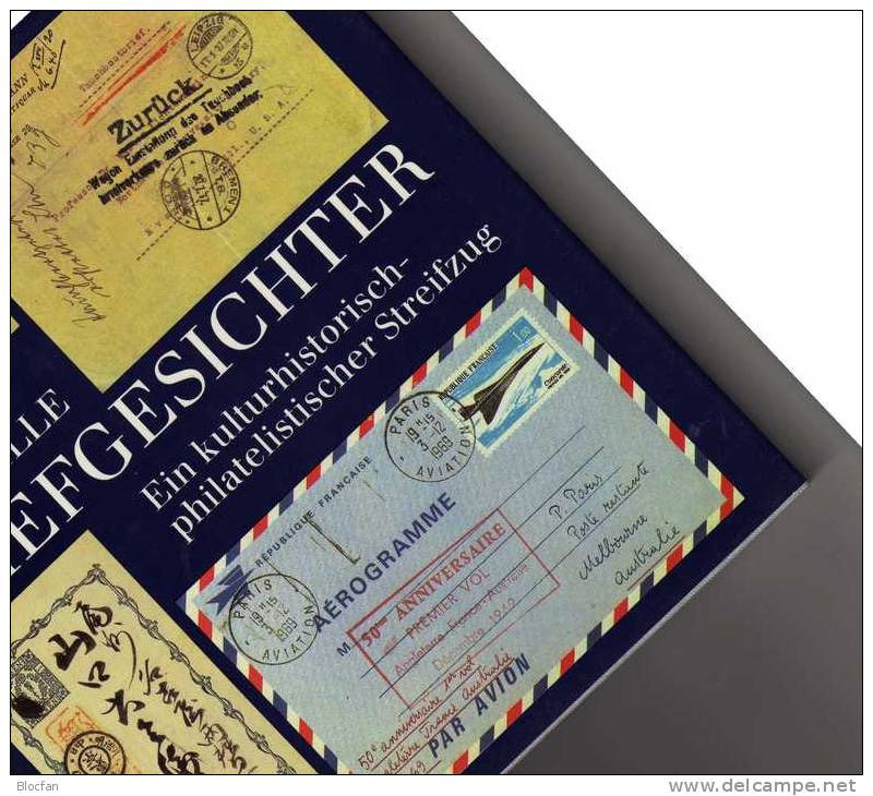 Briefe1985 Horst Hille neu 20€ Streifzug durch die Philatelie der Briefpost Gesichter Stempel Zierbrief book of Germany