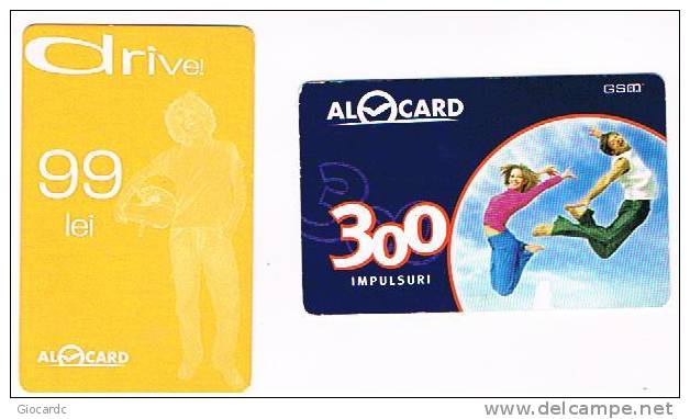 MOLDAVIA (MOLDOVA) - MOLDCELL (GSM RECHARGE) - ALOCARD  : LOT F 2 DIFFERENT - USED  -  RIF. 1557 - Moldova